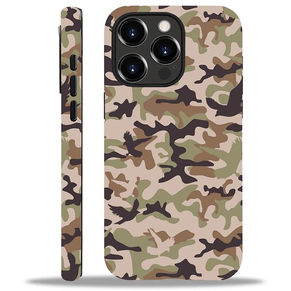 FKBRCL4U Compatible with iPhone 15 Pro Case, Waterfowl Hunting Camo Duck Pattern for Girl Full Body Design Soft Silicone Drop Shock Scratch Protection for iPhone 15 Pro