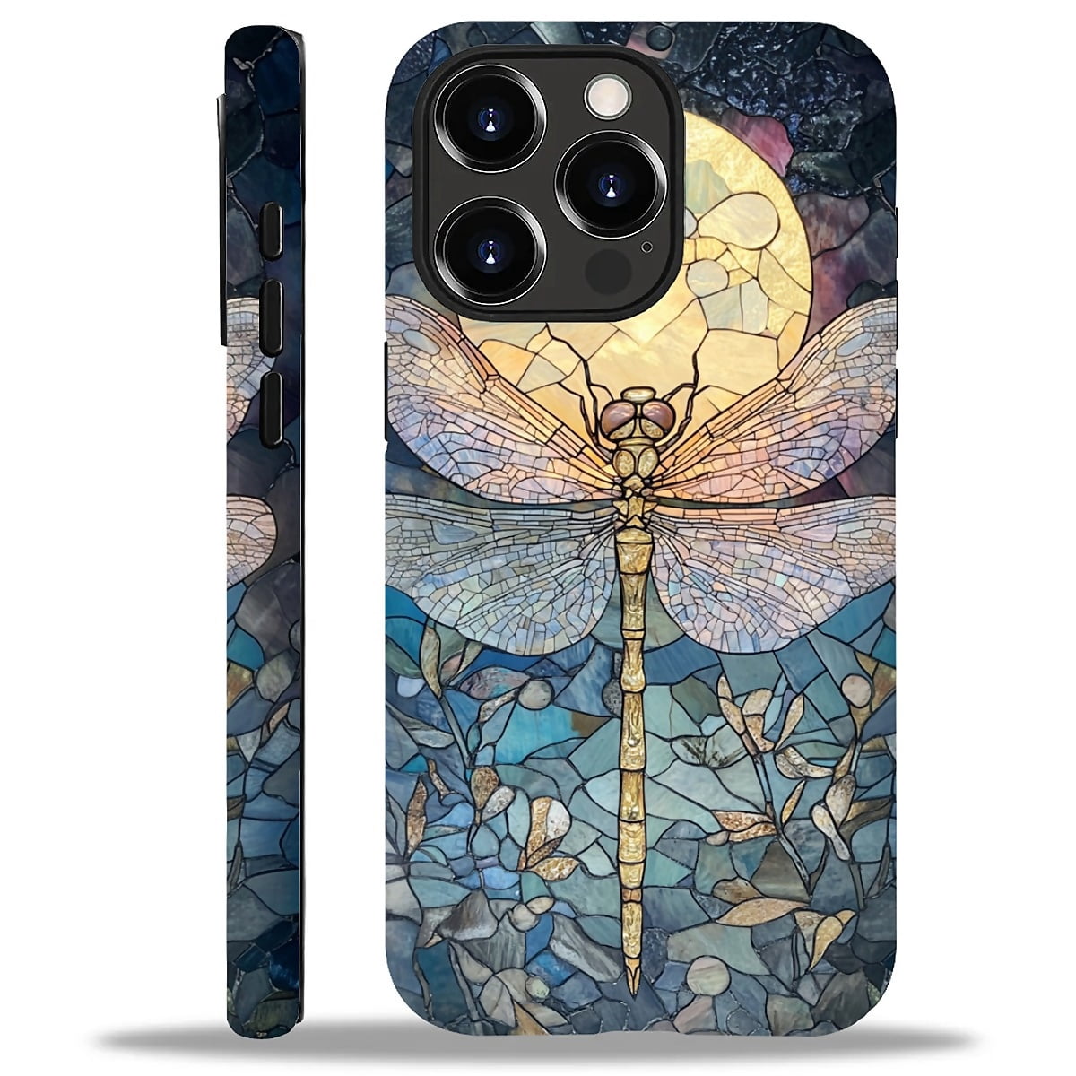 FKBRCL4U Compatible with iPhone 15 Pro Matte Case, Stained Glass Yellow ...