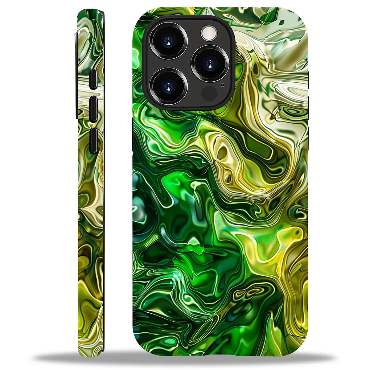 FKBRCL4U Compatible with iPhone 15 Pro Max Matte Case, Abstract Green ...