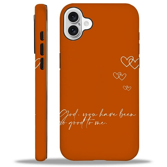 FKBRCL4U Compatible with iPhone 16 Case, God You Have Been Good To Me Psalm Christian Pattern for Girl Full Body Design Soft Silicone Drop Shock Scratch Protection for iPhone 16