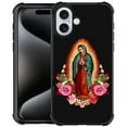 thumbnail image 1 of FKBRCL4U Compatible With iPhone 16 Plus Case, Flower Lady Guadalupe Virgin Mary Pattern For Girl Ultra Protection Shockproof Soft Silicone TPU Non-Slip Back, 1 of 7