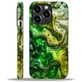 thumbnail image 1 of FKBRCL4U Compatible with iPhone 16 Pro Max Matte Case, Abstract Green Liquid Swirling Alcohol Pattern for Girl Full Body Design Soft Silicone Drop Shock Scratch Protection for iPhone 16 Pro Max, 1 of 7