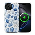 thumbnail image 1 of FKBRCL4U for iPhone 15 Plus Compatible with Magsafe Case Blue Ocean Seashell Star Beach Summer Pattern for Girl Boy Full Body Magnetic Design Soft Silicone Protection, 1 of 7