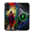thumbnail image 1 of FKBRCL4U for iPhone 16 Compatible with Magsafe Case Jesus Walking Colorful Stained Glass Pattern for Girl Boy Full Body Magnetic Design Soft Silicone Protection, 1 of 7