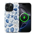 thumbnail image 1 of FKBRCL4U for iPhone 16 Pro Compatible with Magsafe Case Blue Ocean Seashell Star Beach Summer Pattern for Girl Boy Full Body Magnetic Design Soft Silicone Protection, 1 of 7