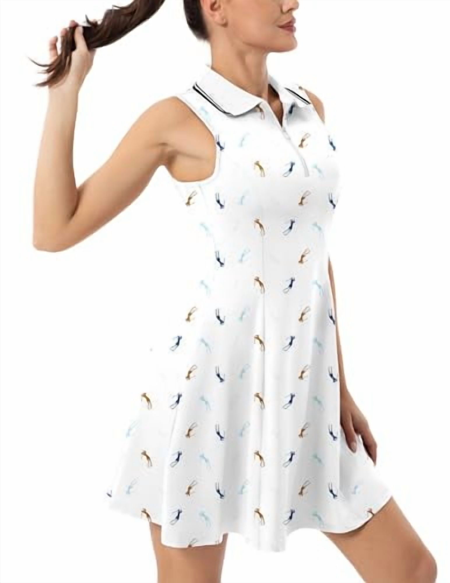FKEEP WOMEN'S TENNIS GOLF DRESS SPORT ACTIVEWEAR WORKOUT ATHLETIC ZIP V NECK