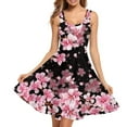 thumbnail image 1 of FKELIY Cherry Blossom Sleeveless Dress Breathable Summer Beach Dress Size 3XL Elastic Hoilday Women Sleeveless Dresses Aesthetic, 1 of 4