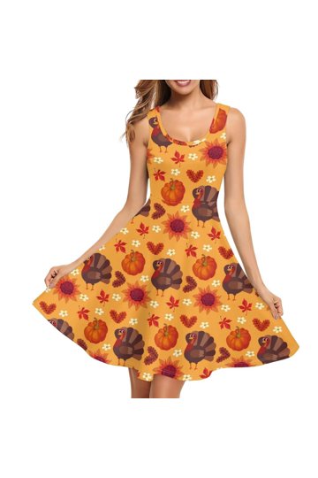 Womens Pumpkin Dress