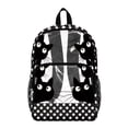 thumbnail image 1 of FKELYI 17 Inch Clear Backpack for Boys & Girls, Kids Backpack Cartoon Cat Polka Dot Print See Through Schoolbag Spacious Bookbag Travel Bags for Elementary Student, 1 of 7