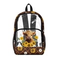 thumbnail image 1 of FKELYI 17 Inch Clear Backpack for Boys & Girls, Kids Backpack See Through Schoolbag Sunflower Highland Cow Print Spacious Bookbag Travel Bags for Elementary Student, 1 of 7