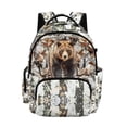 thumbnail image 1 of FKELYI 17 Inch School Backpack for Boys & Girls Spacious Schoolbag for Elementary Student Hunting Leaf Camo Bear Print Casual Daypack Lightweight Book Bag Travel Bags, 1 of 7