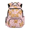 thumbnail image 1 of FKELYI 17 Inch Schoolbag for Girls Pink Heart Capybara Print Kids Backpack for Elementary Student School Bookbag Casual Rucksack Lightweight Travel Knapsack, 1 of 7