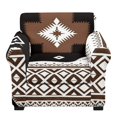 thumbnail image 1 of FKELYI 2 Piece Stretch Couch Cover with Separate Cushion Cover Non Slip Anti-Dust Armchair Slipcover Aztec Tribal Geometric Print Furniture Protector for Living Room, 1 of 7