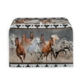 thumbnail image 1 of FKELYI 4-Slice Toaster Cover Wide Slot Waterproof Aztec Tribal Geometric Horse Bread Toaster Cover Durable Appliance Bakeware Protector, 1 of 6