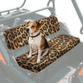 thumbnail image 1 of FKELYI Amber Leopard Print UTV Seat Covers Compatible with Polaris Ranger XP 1000 2017-2023 Dustproof ATV Bench Cover Backrest Protector UTV Interior Decor, 1 of 7