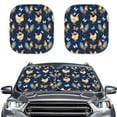 thumbnail image 1 of FKELYI Auto Car Sun Shade Windshield Accessories Easy to Install Butterfly Chicken Car Sun Blind 2 Packs Portable Windshield Visor Blocks Max UV Rays, 1 of 5