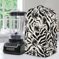 thumbnail image 1 of FKELYI Black Zebra Palm Tree Print Blender Dust Cover with Handle Anti Splash Water Resistant Blender Mixer Protector Covers for Kitchen Appliance Dustproof Cover, 1 of 6