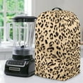 thumbnail image 1 of FKELYI Blender Dust Cover Amber Leopard Print Anti Splash Food Processors Dustproof Covers with Handle for Stand Mixer Coffee Maker Protector Kitchen Appliance Decor, 1 of 6
