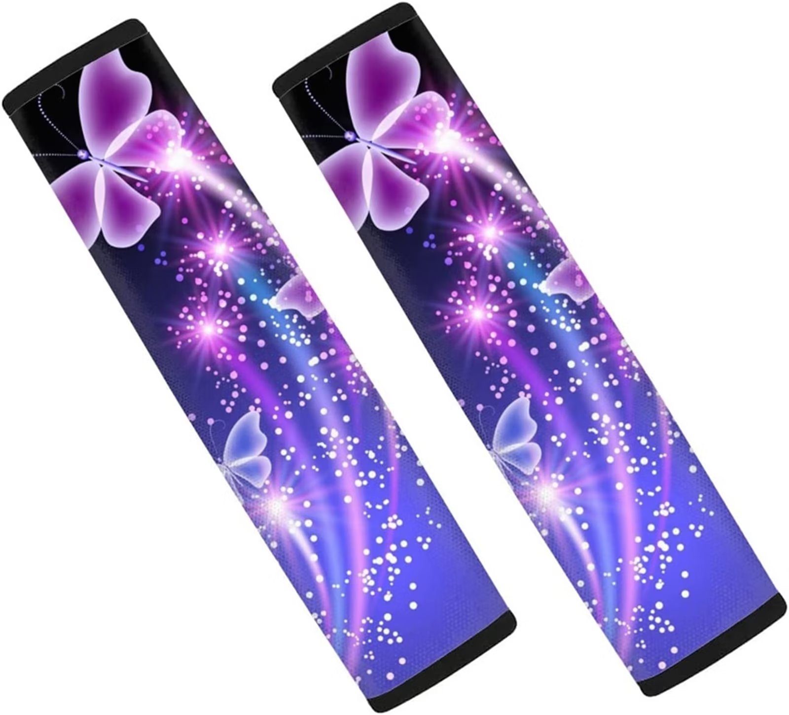 FKELYI Bling Butterfly Car Seat Belt Pad Cover Durable Seatbelt Padded