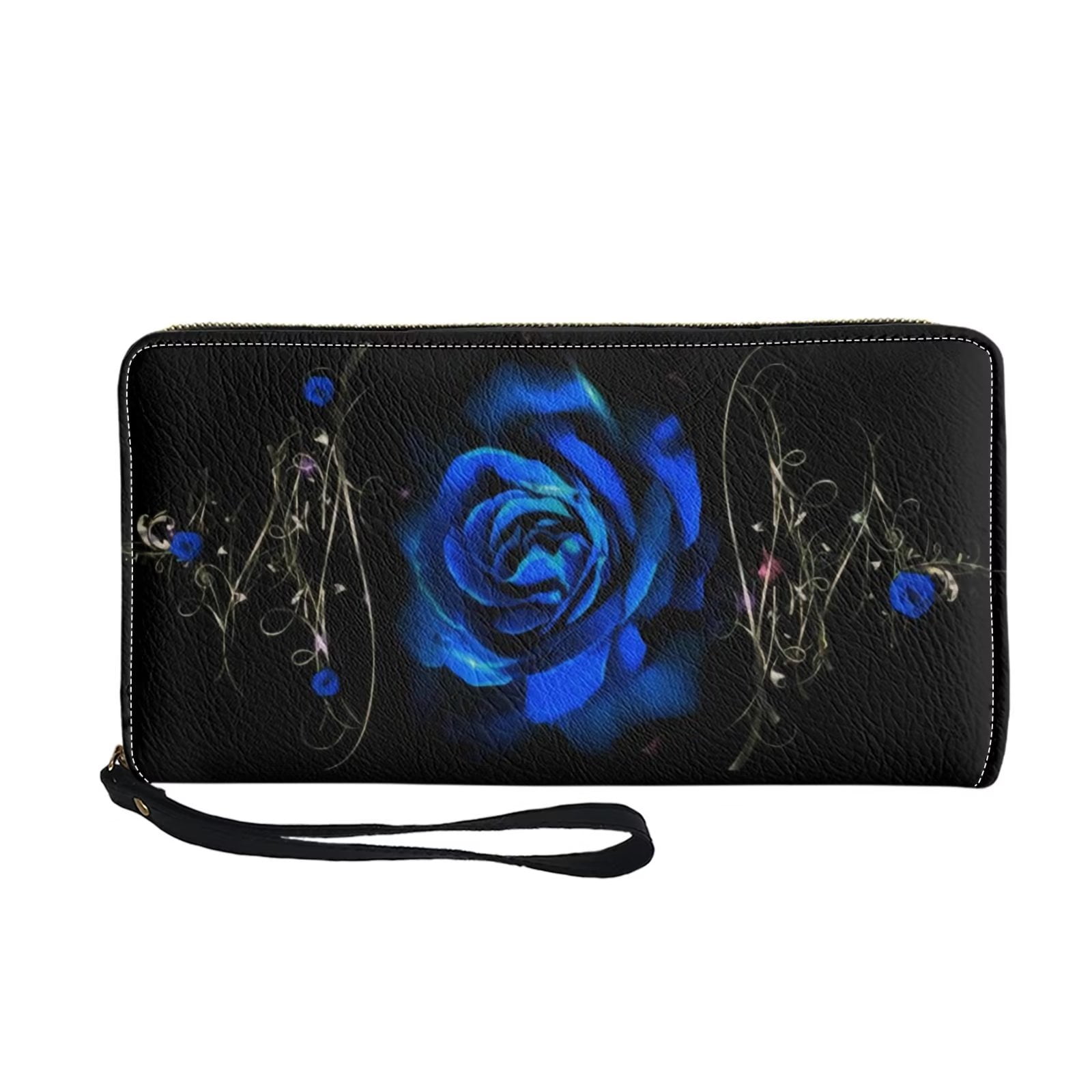 Buy Coin Purse,Lady Vintage Floral Mini Wallet Clasp Closure Classic Rose  Pattern Clutch Bag (Blue) at Amazon.in