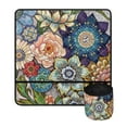 thumbnail image 1 of FKELYI Boho Sewing Machine Mat Mandala Flower Sewing Machine Mat Reduce Vibration Anti Slip Sewing Machine Anti Noise Pads Aesthetic, 1 of 5