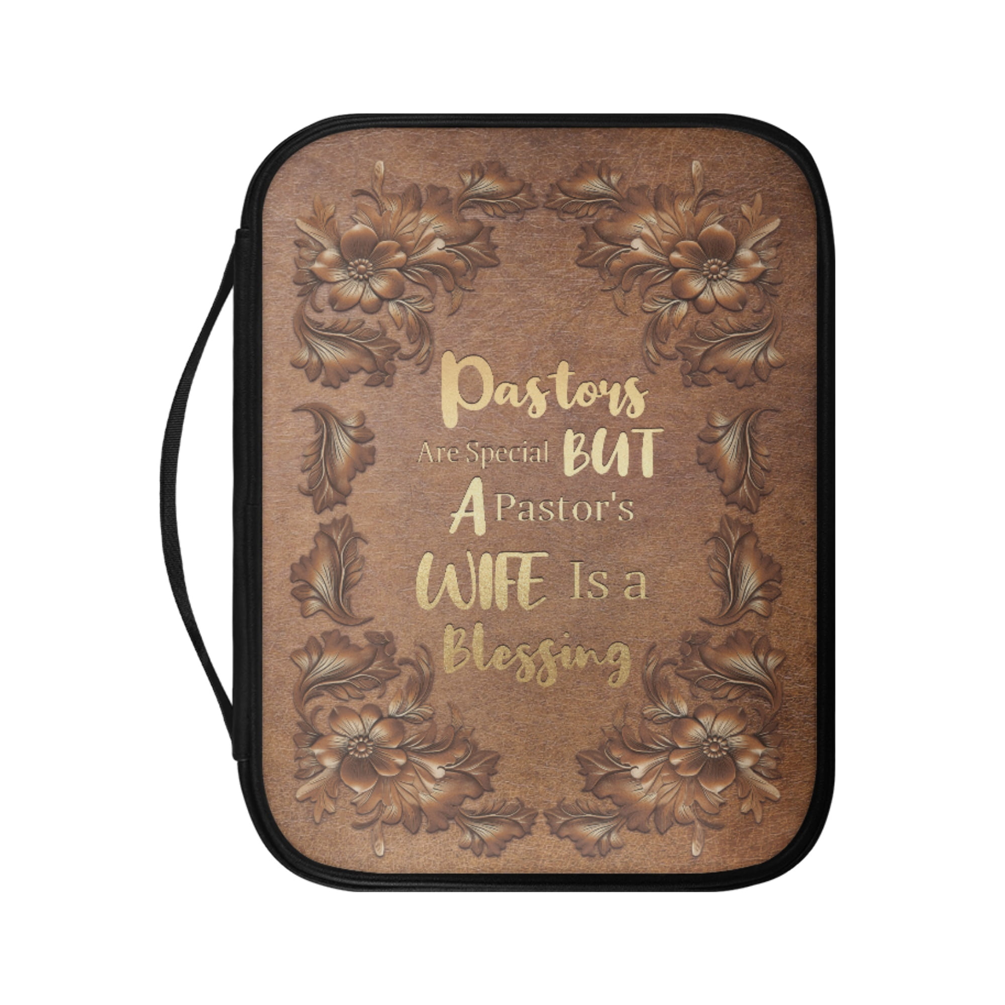 FKELYI Brown Floral Bible Verse Print Bible Cover for Women Men Faux ...