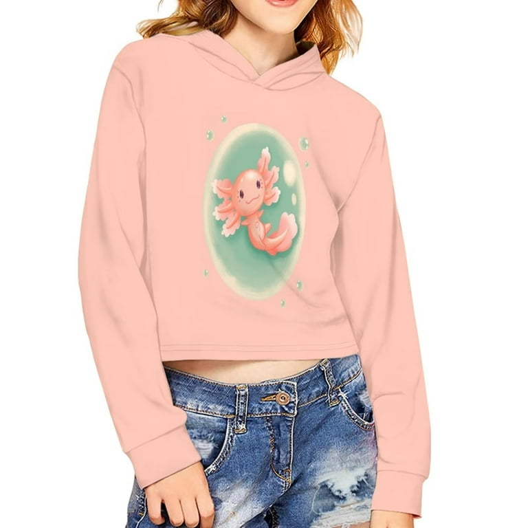 Bubble sleeve best sale hoodie crop sweatshirt