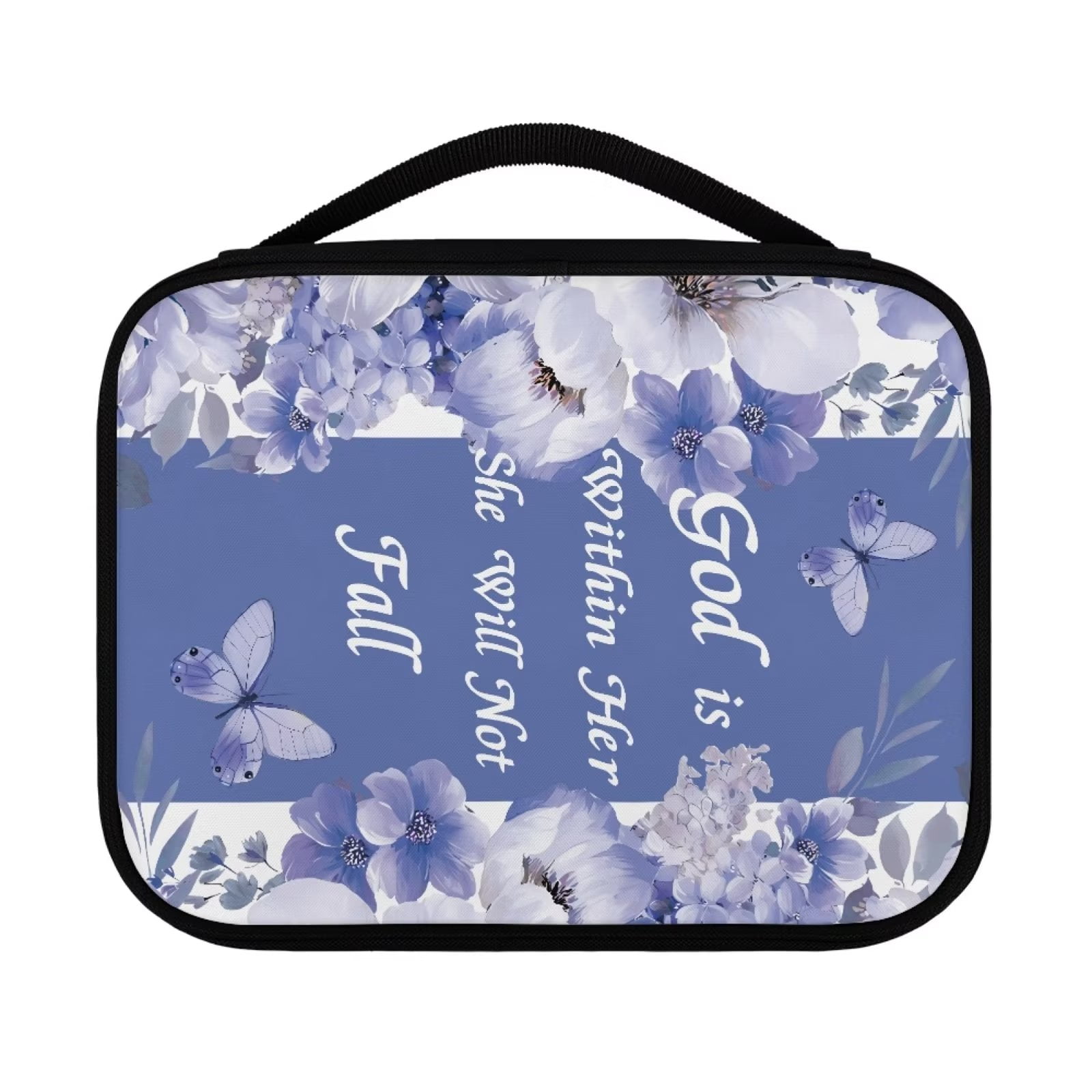 FKELYI Butterfly Bible Cover DirtResistant Hibiscus Flower Bible Book