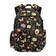 thumbnail image 1 of FKELYI Butterfly Flower Star Print 17 Inch School Backpack for Kids Schoolbag Casual Daypack with Multi-Pockets for Girls Spacious Rucksack Bookbag for Elementary Student, 1 of 7