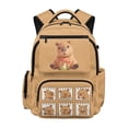 thumbnail image 1 of FKELYI Capybara Mushroom Print 17 Inch Schoolbag for Kids Backpack Spacious Lightweight School Bookbag for Elementary Student Travel Rucksack Casual Daypack, 1 of 7