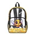 thumbnail image 1 of FKELYI Cartoon Bee Yellow Print Clear Backpack for Girls & Boys 17 Inch Kids Backpacks Transprent School Book Bag with Multi-Pockets Casual Daypack for Elementary, 1 of 7