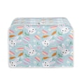 thumbnail image 1 of FKELYI Cartoon Rabbit Toaster Cover Decoration Durable Easter Eggs Kitchen Toaster Covers for Oven & Broiler Foldable Toaster Cover 4 Slice Wide Slot, 1 of 7