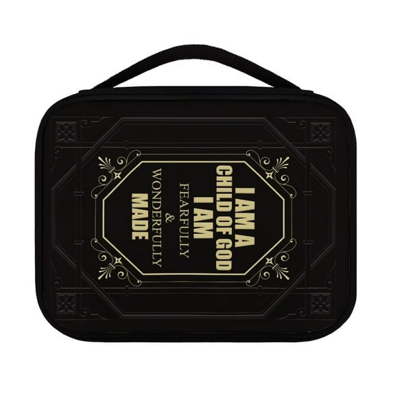 FKELYI Christian Bible Cover with Handle Portable Church Scripture Bible Carrying Case Lightweight Bible Holder Carrying Organizer Bags