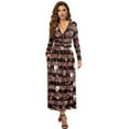 thumbnail image 1 of FKELYI Christmas Santa Claus Candy Snowflake Print Fall Maxi Dress for Women Long Sleeve A-Line Flowy Dresses with Side Pockets V Neck Casual Dress for Spring Winter, M, 1 of 6