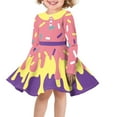 thumbnail image 1 of FKELYI Cream Ribbon Long Sleeve Dresses Leisure Girls Dresses Size 13-14 Years Party Dress Durable Kids Long Sleeve Dresses for Girls, 1 of 4