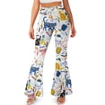 thumbnail image 1 of FKELYI Cute Cat Girafitti Print Flared Leggings for Women Yoga Pants Bell Bottom Crossover Leggings Stretch High Waisted Sweatpants for Indoor Oudoor Workout Yoga, M, 1 of 7