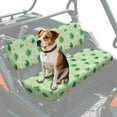 thumbnail image 1 of FKELYI Daisy Green Shamrock Leaf Print UTV Seat Covers Full Protection Anti-Dust Bench Seat Cover with Elastic Band Backrest Cover Waterproof Decor UTV Accessories, 1 of 7