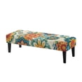 thumbnail image 1 of FKELYI Dining Bench Cover Anti-Dust Bench Seat Cushion Covers Bohemian Flower Print Stretchy Fabric Furniture Protector Slipcover for Bedroom Living Room, 1 of 7