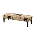 thumbnail image 1 of FKELYI Dining Bench Cover Anti-Dust Halloween Ghost Pumpkin Cat Print Bench Seat Cushion Covers Stretchy Fabric Furniture Protector Slipcover for Bedroom Living Room, 1 of 7