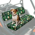 thumbnail image 1 of FKELYI Dustproof UTV Seat Covers Compatible with Polaris Ranger XP 1000 Irish Flag Shamrock Leaf Print ATV Bench Cover Soft Backrest Protector Stretchy UTV Interior Decor, 1 of 7
