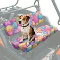 thumbnail image 1 of FKELYI Easter Egg Bunny Rabbit Print UTV Seat Cover 2 Pcs Set Powersports Seat Covers Anti-Scratch Mule Bench Protector Backrest Cover Full Back Design ATV Interior Deocr, 1 of 7
