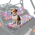 thumbnail image 1 of FKELYI Easter Egg Flower Print UTV Seat Covers Full Protection Anti-Dust Bench Seat Cover with Elastic Band Backrest Cover Waterproof Decor UTV Accessories, 1 of 7