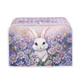 thumbnail image 1 of FKELYI Easter Toaster Covers Foldable Floral Rabbit Toaster Dust Covers 2 Slice Wide Slot Lightweight Kitchen Appliance Protection Cover for Broiler & Oven, 1 of 7
