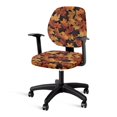 thumbnail image 1 of FKELYI Fall Maple Leaf Print Office Chair Slipcover for Backrest & Cushion Seat Swivel Computer Chair Cover Dustproof Armchair Protector 2 Pcs Home Decor, 1 of 7