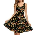 thumbnail image 1 of FKELYI Fall Maple Leaf Sleeveless Dresses Soft Dress for Women Midi Length Size L Elastic Women Beach Dress Happy Thanksgiving, 1 of 4