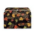 thumbnail image 1 of FKELYI Fall Maple Leaf Toaster Covers 4 Slice Bread Maker Coversh Wide Slot Foldable Appliance Bakeware Protector for Home,Hello Music Thanksgiving, 1 of 7