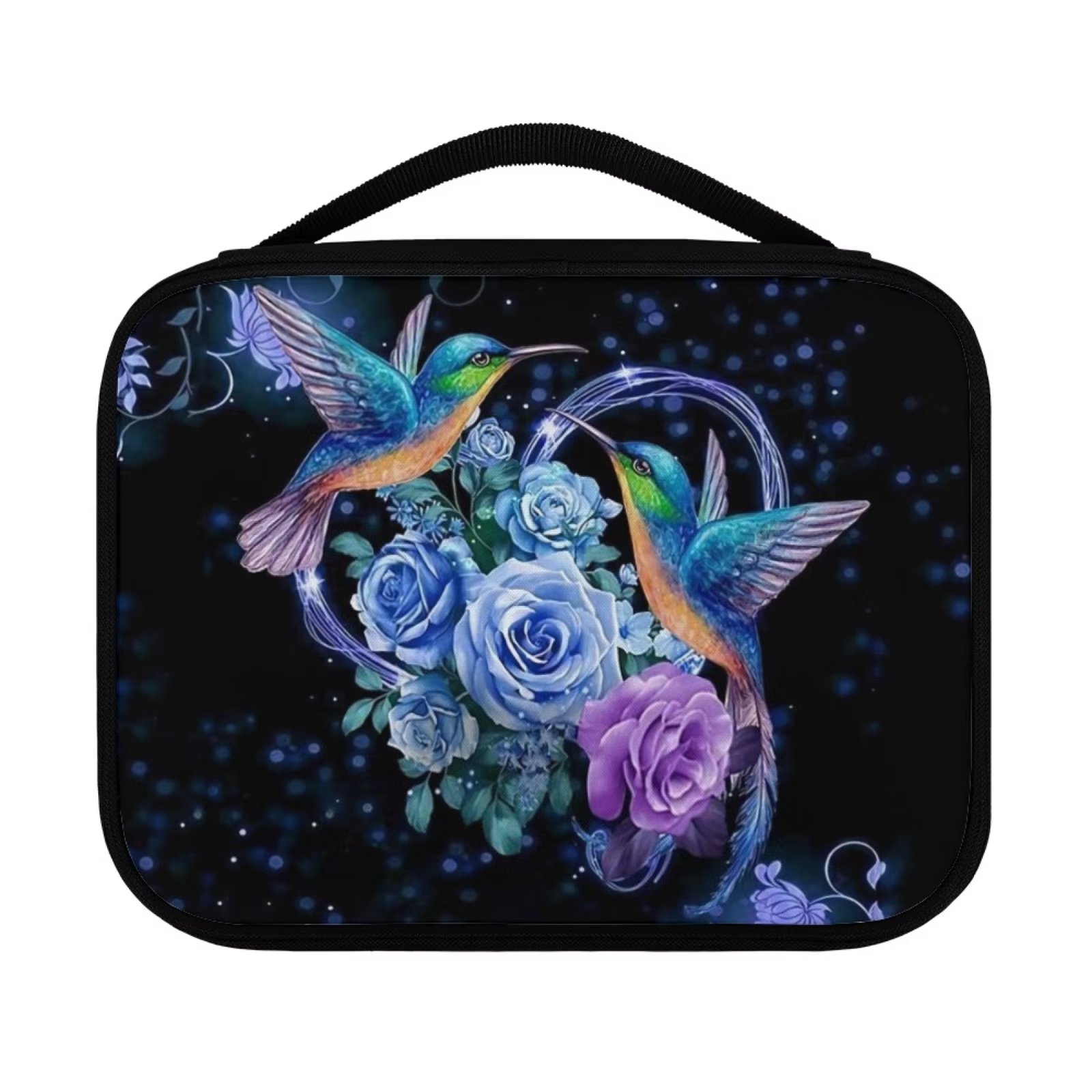 FKELYI Flower Hummingbird Bible Bag Durable Bible Book Carrying Case