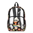 thumbnail image 1 of FKELYI Flower Panda Print 17 Inch Clear Backpack Kids Backpack See Through Schoolbag Spacious Bookbag Travel Bags for Elementary Student, 1 of 7