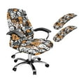 thumbnail image 1 of FKELYI Funny Dog Print 3 Pcs Set Office Chair Cover with Removable Armrest Cover Anti-Dust Swivel Gaming Chair Protector Boss Armchair Decor, Small, 1 of 6