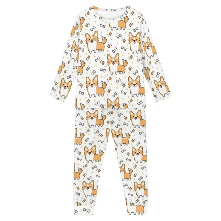 2 Piece Corgi Children's Pajama Set 2 Piece Corgi Children's Pajama Set